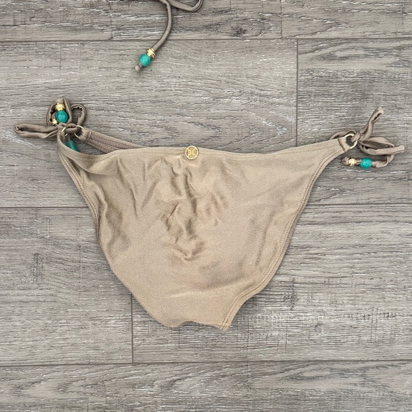 Women’s Ruffle Triangle Bikini Set in Taupe - Picture 9 of 10